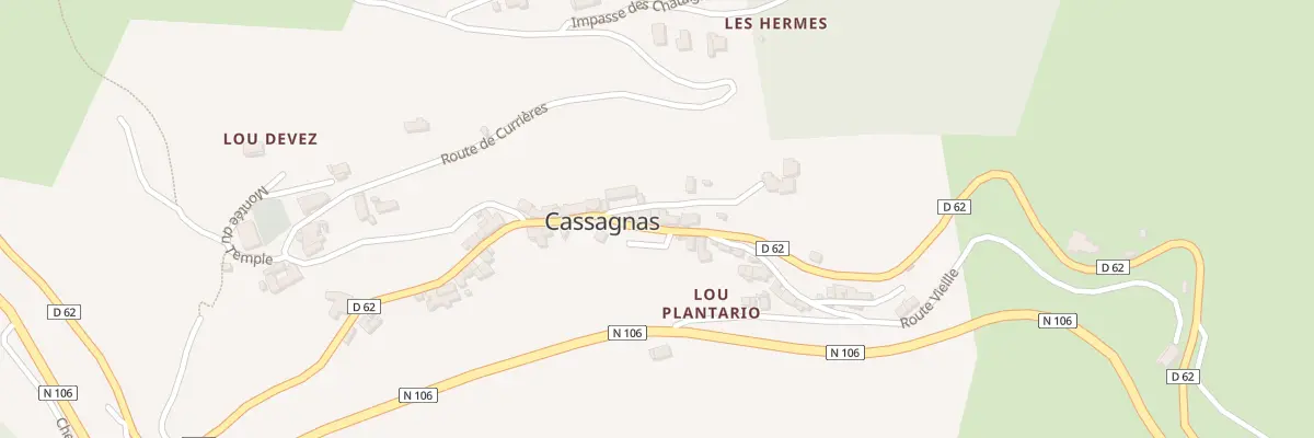 Plan du 5100 Cassagnas Village à Cassagnas