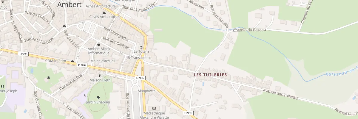 Plan du 19 Av des Tuileries à Ambert