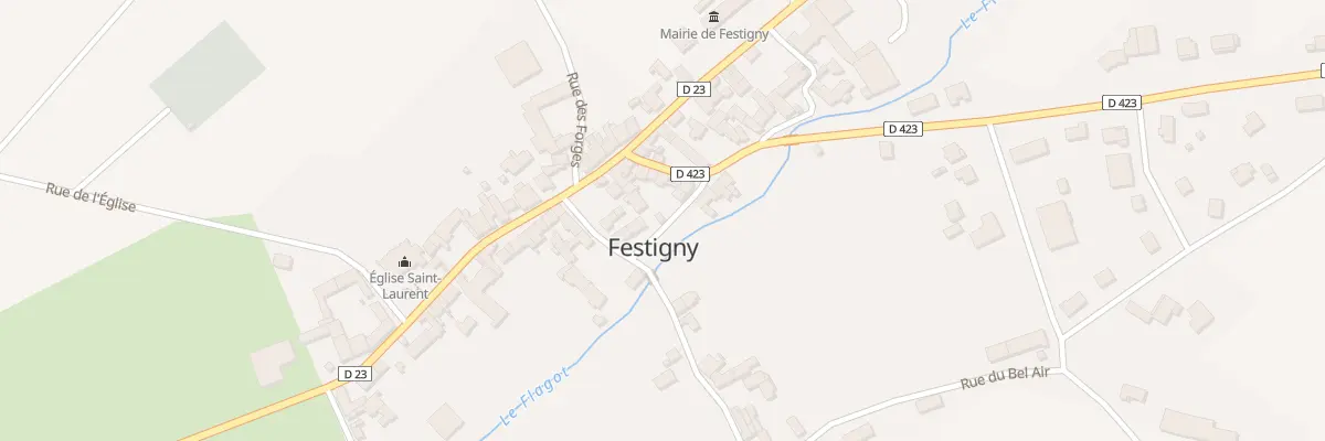 Plan du 3 Rue de l’Ile à Festigny