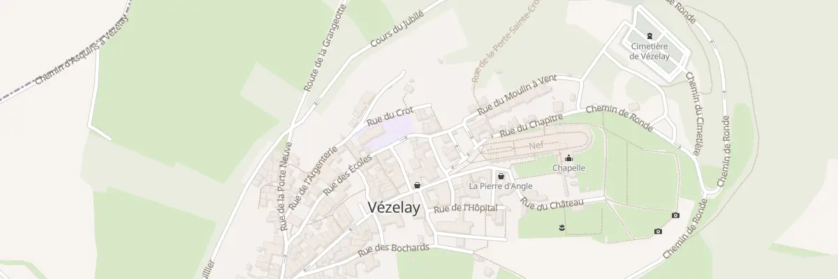 Plan du 6 Rue des Halles à Vézelay