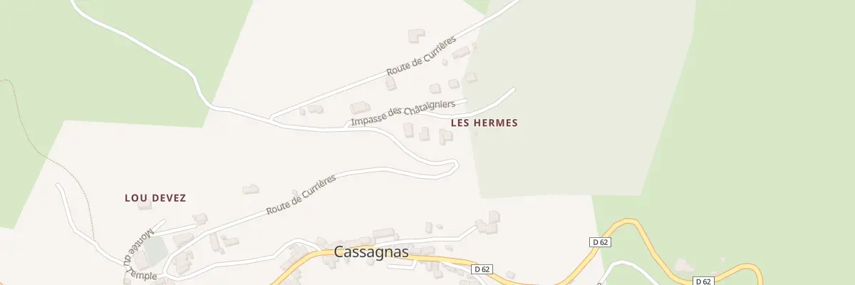Plan du 5244 Les Hermes à Cassagnas