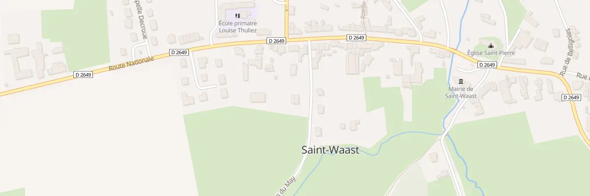 Plan du 2 Che du May à Saint-Waast