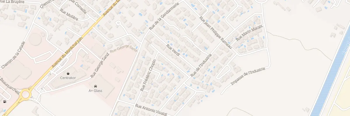 Plan du 11 Rue Jean Sebastien Bach à Frontignan