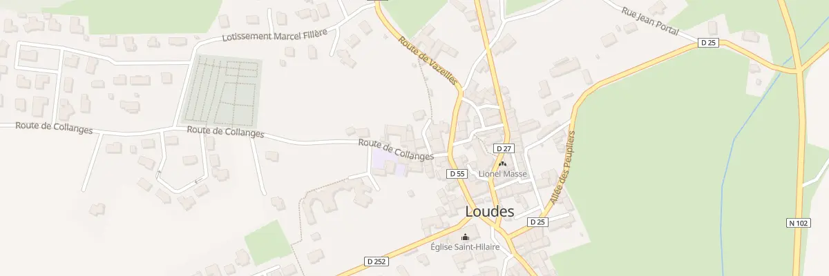 Plan du 9002 Rue des Jardins à Loudes
