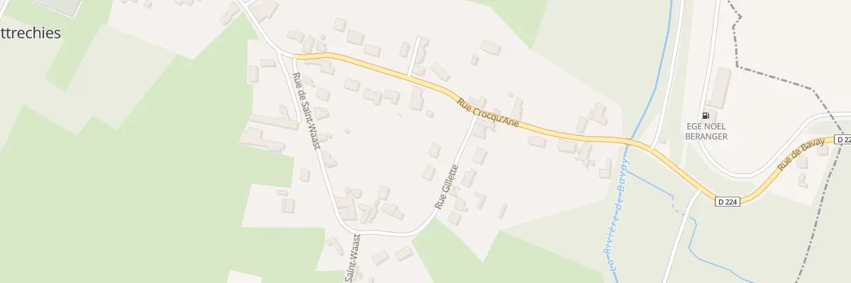 Plan du 4 Rue Gillette à Bettrechies