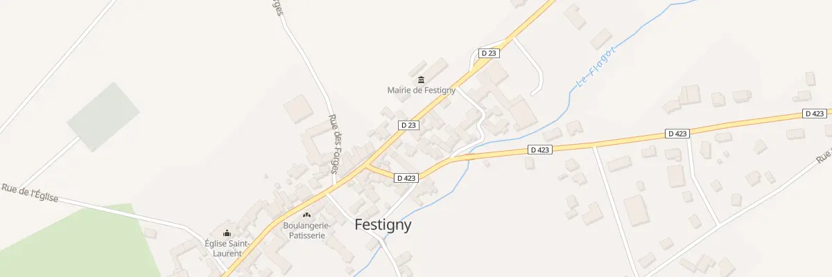 Plan du 3 Rue de la Republique à Festigny