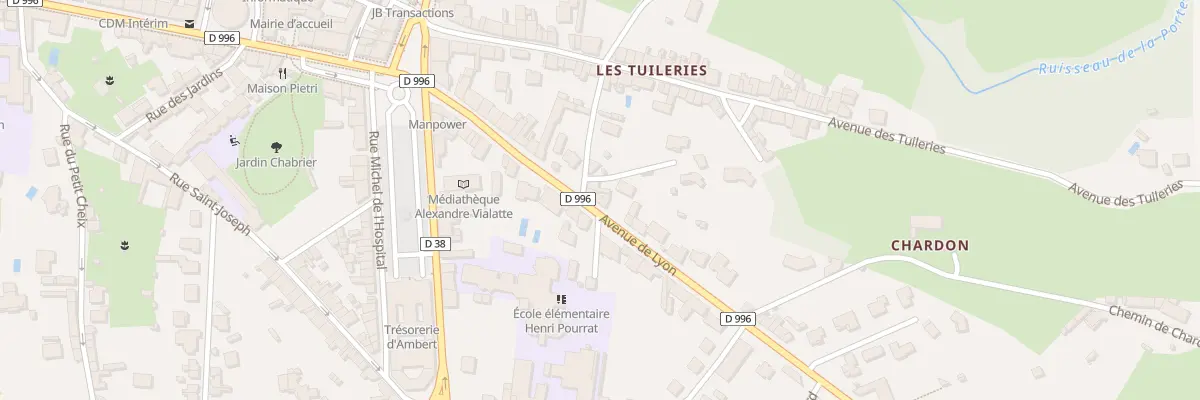 Plan du 27 Av de Lyon à Ambert