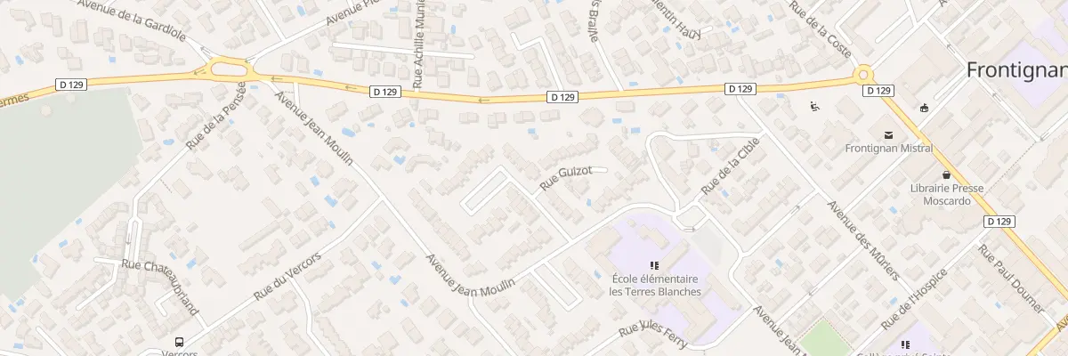 Plan du 12 Rue Condorcet à Frontignan