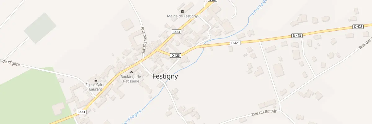 Plan du 8 Rue du Mesnil à Festigny