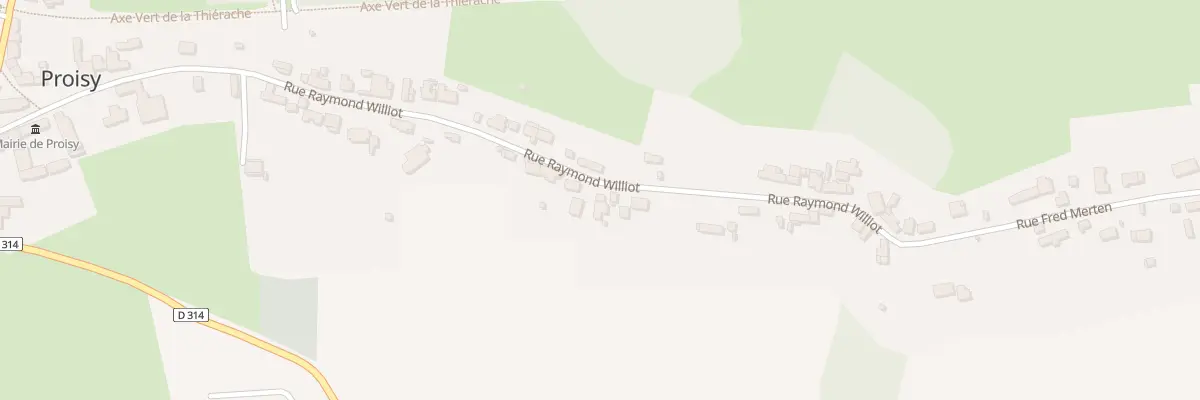 Plan du 44 Rue Raymond Williot à Proisy