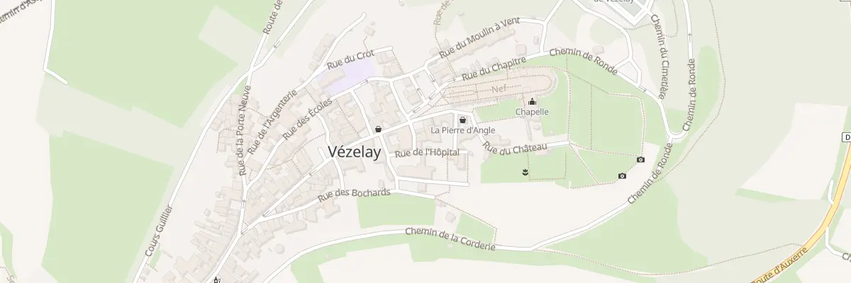 Plan du 1 Rue du Couvent à Vézelay