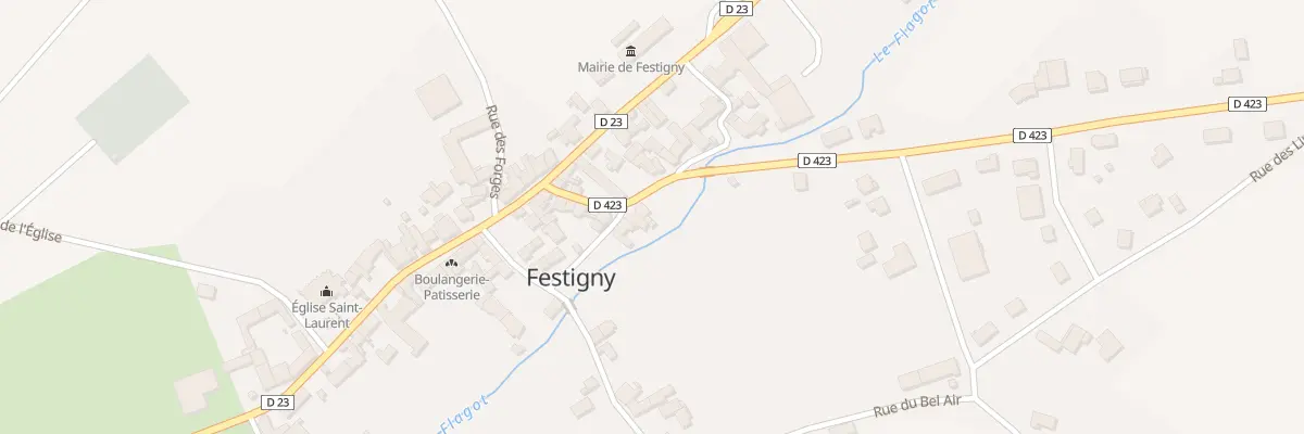 Plan du 10 Rue du Mesnil à Festigny