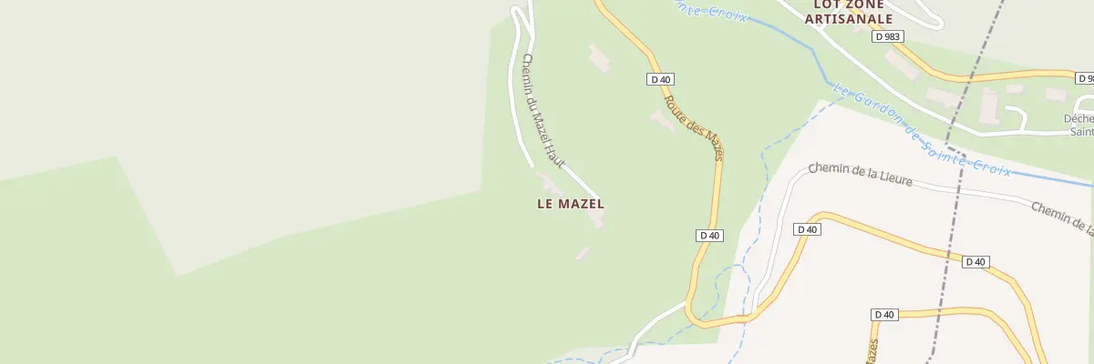 Plan du 5140 Le Mazel à Sainte-Croix-Vallée-Française