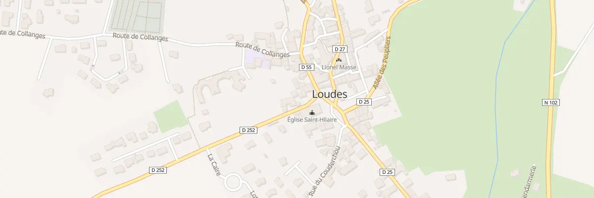 Plan du 10 Pl de l’Église à Loudes