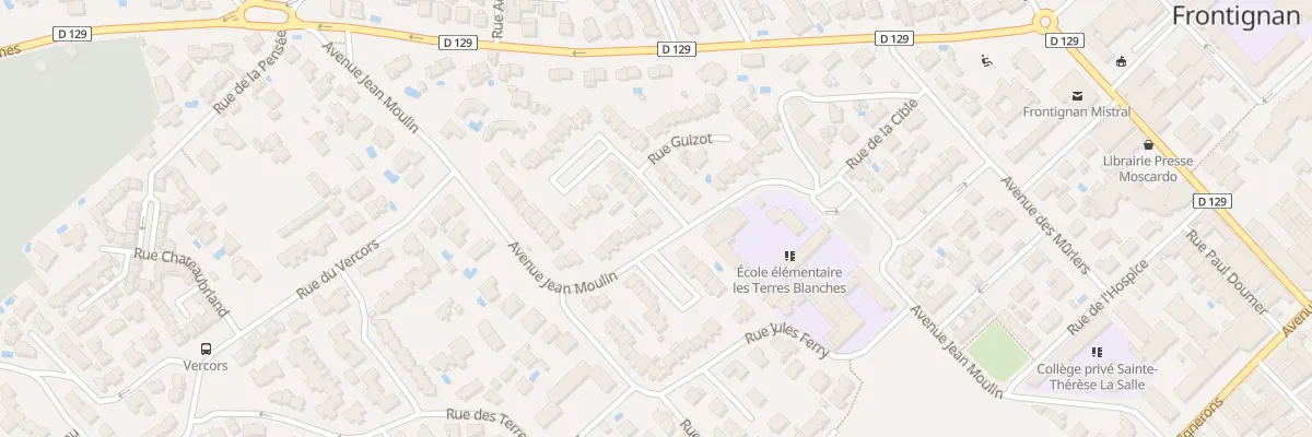 Plan du 28 Av Jean Moulin à Frontignan