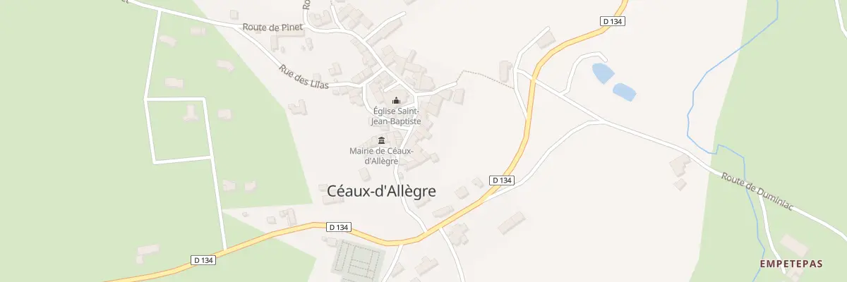 Plan du 140 Rue Jeanne d’Arc à Céaux-d’Allègre