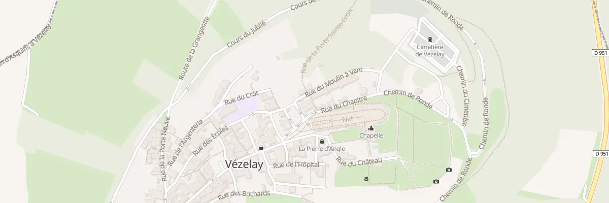 Plan du 2 Rue des Semi-Prébendes à Vézelay