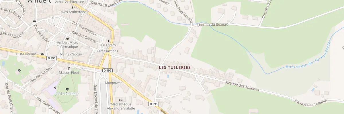 Plan du 31 Av des Tuileries à Ambert