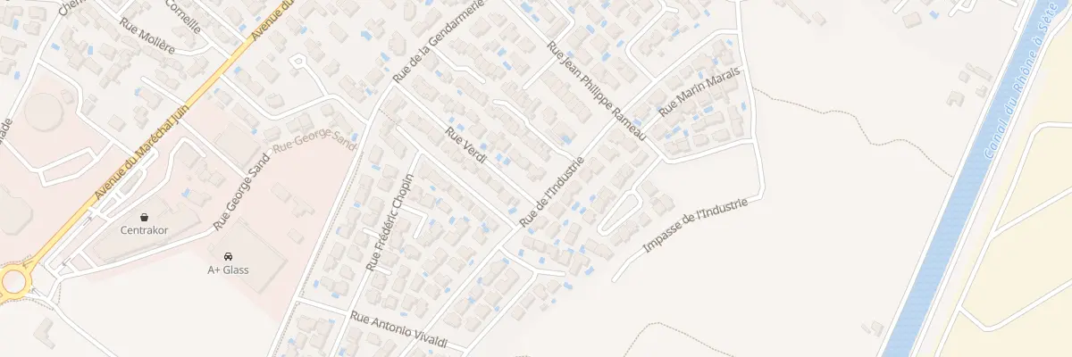 Plan du 2 Rue Verdi à Frontignan