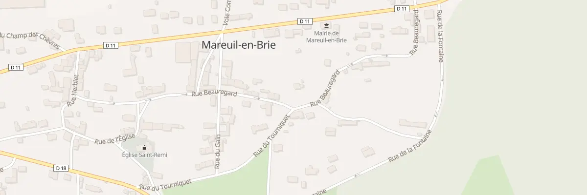 Plan du 28 Rue Beauregard à Mareuil-en-Brie