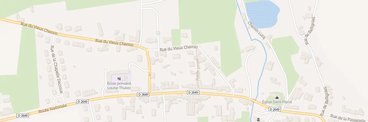 Plan du 11 Vche Vieux Chemin à Saint-Waast