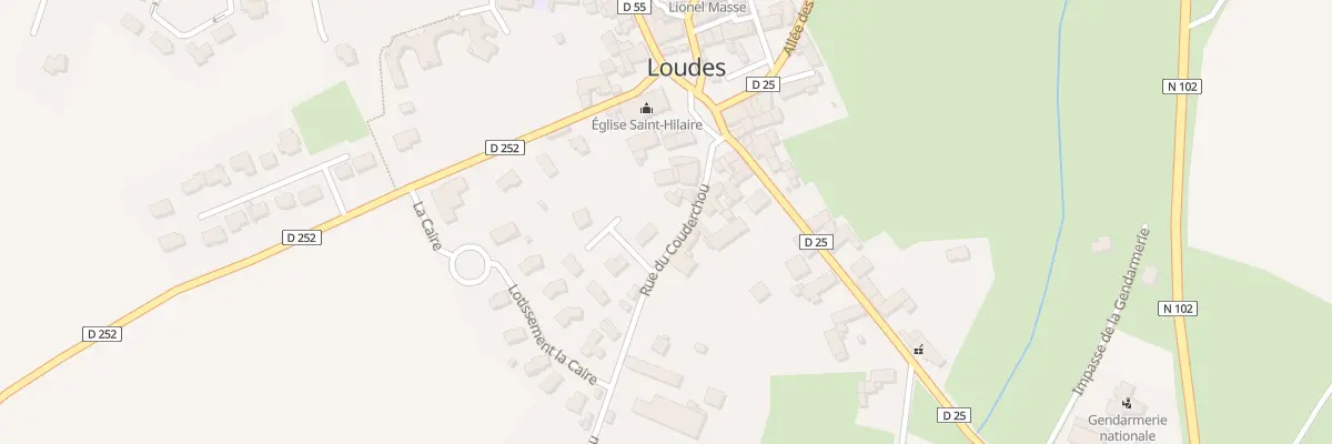 Plan du 2 Lot Le Couderchou à Loudes