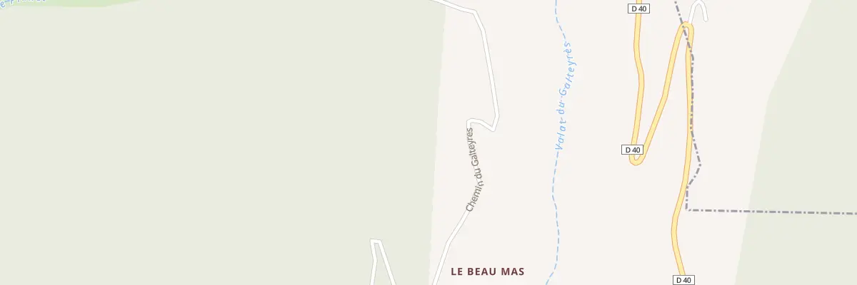 Plan du 5352 Le Beau Mas à Sainte-Croix-Vallée-Française