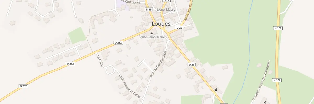 Plan du 16 Rue du Couderchou à Loudes