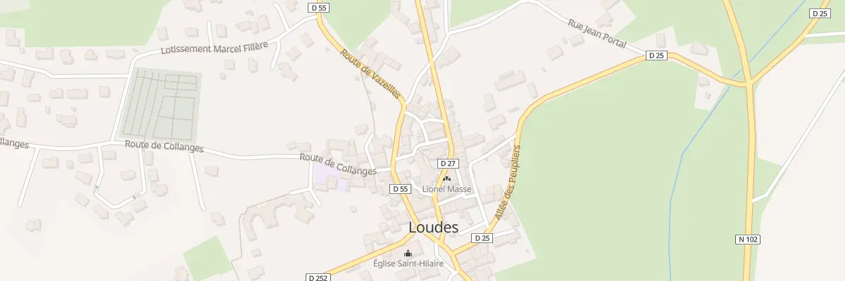 Plan du 9003 Pl de l’Ancienne Poste à Loudes