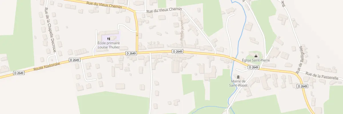 Plan du 39 N Rte Nationale à Saint-Waast