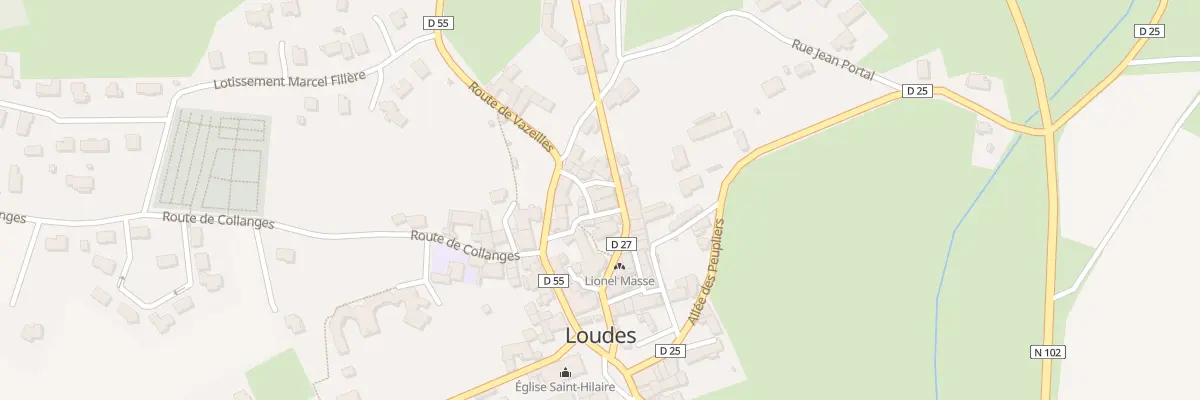 Plan du 9002 Rte d’Allegre à Loudes