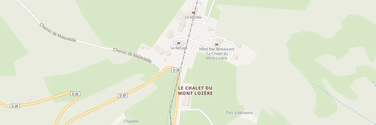 Plan du 5408F Le Chalet du Mont Lozere à Cubières
