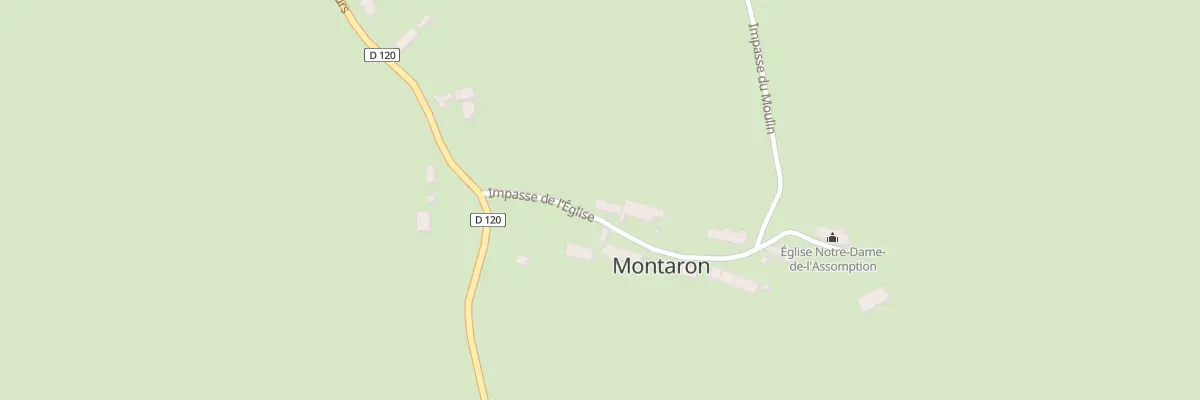 Plan du 3 Imp de l’Église à Montaron
