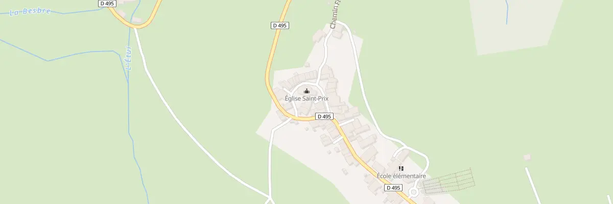 Plan du 3 Pl de l’Eglise à Saint-Priest-la-Prugne