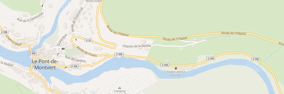 Plan du 5305 Rte de Finiels à Pont de Montvert - Sud Mont Lozère