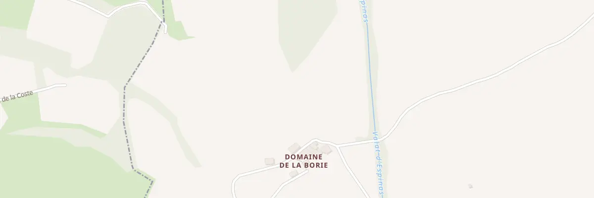 Plan du 6642F Domaine de la Borie à Mas-de-Londres