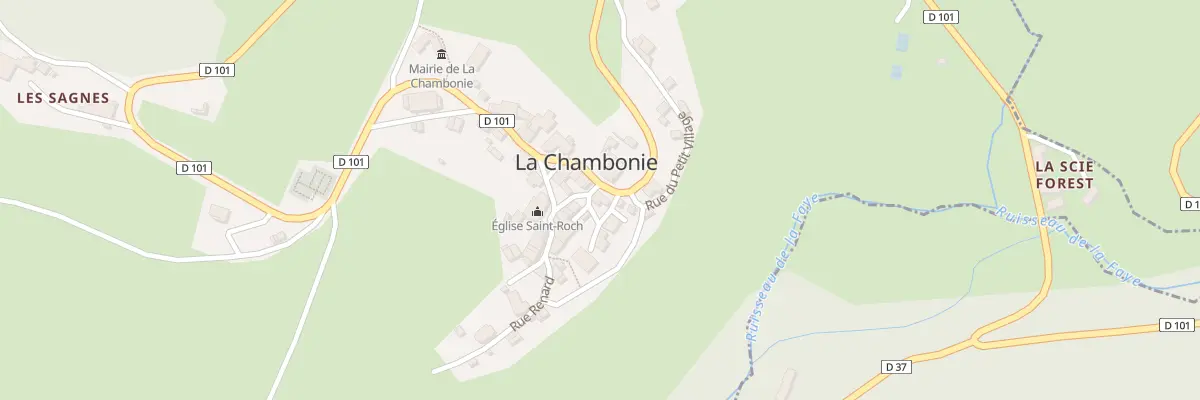 Plan du 5037 Le Bourg à La Chambonie