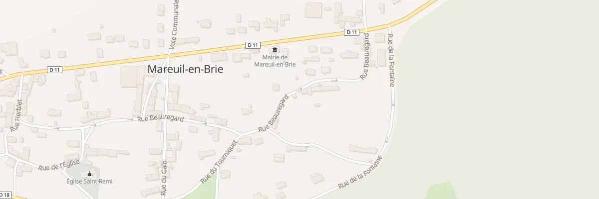 Plan du 13 Rue Beauregard à Mareuil-en-Brie