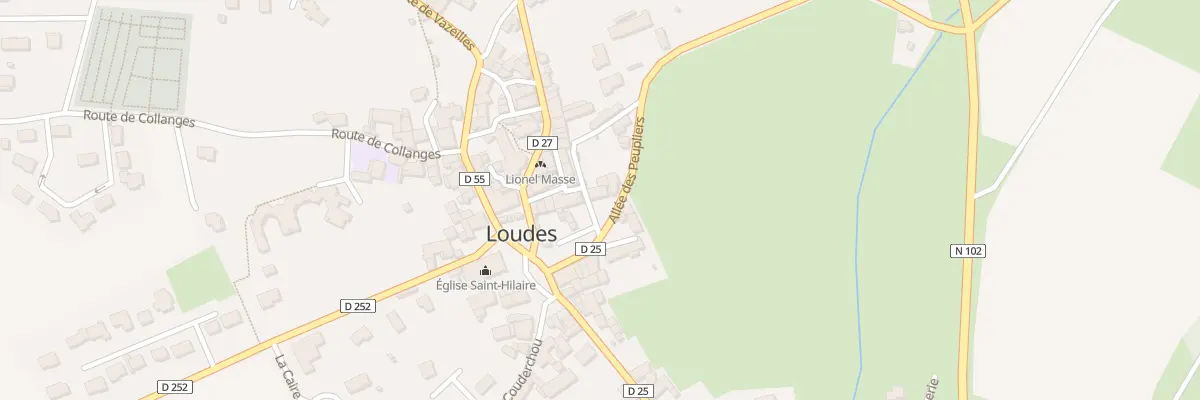 Plan du 5 Pl de la Croix à Loudes