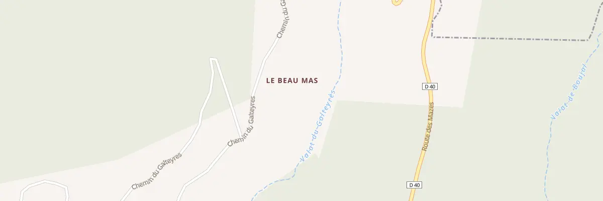 Plan du 5250 Le Beau Mas à Sainte-Croix-Vallée-Française