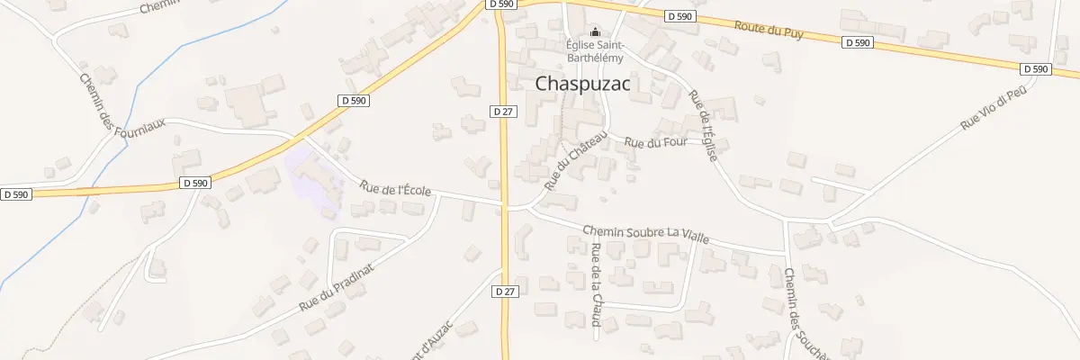 Plan du 8 Rue du Château à Chaspuzac