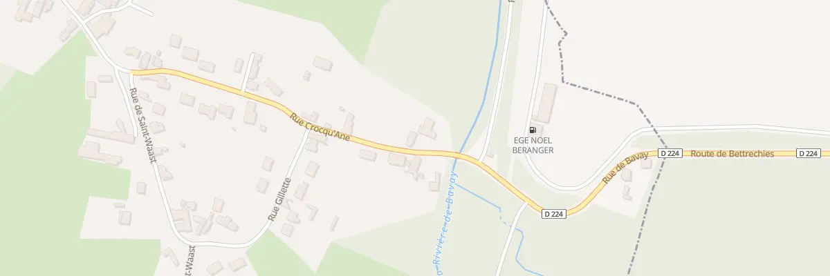 Plan du 22 Rue Crocqu Ane à Bettrechies