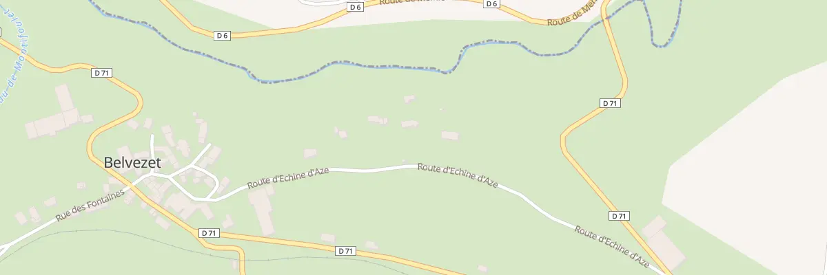 Plan du 17 Rte d’Echine d’Aze à Mont Lozère et Goulet