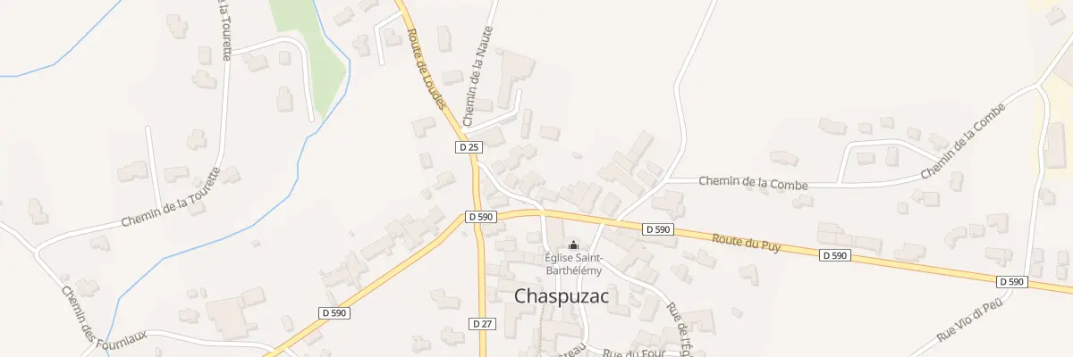 Plan du 2 Rue de la Mairie à Chaspuzac