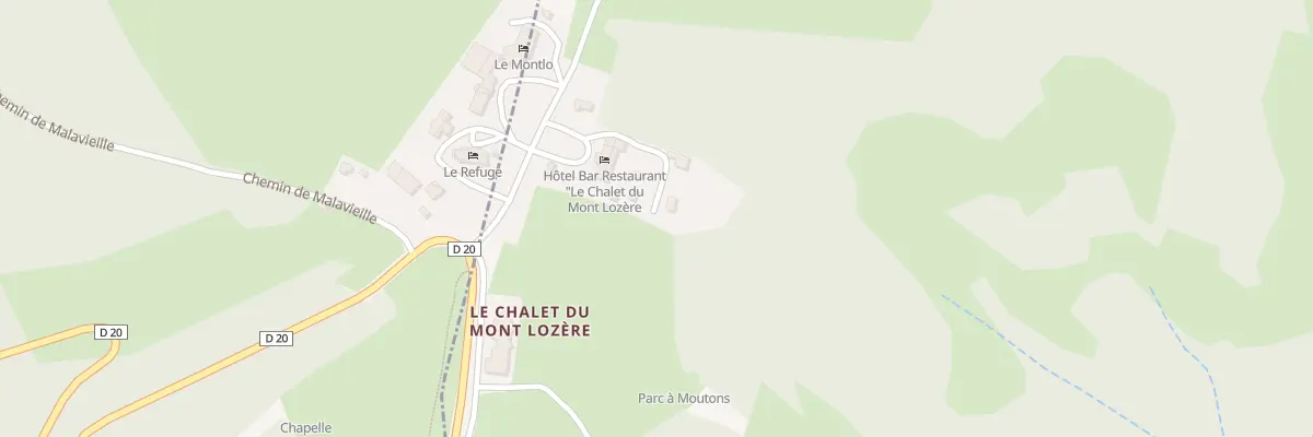 Plan du 5407F Le Chalet du Mont Lozere à Cubières