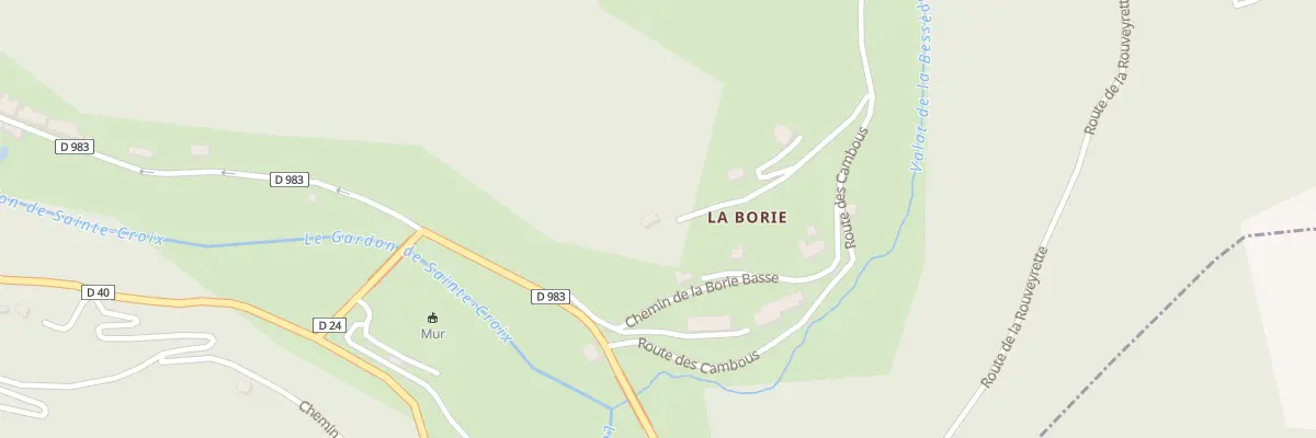 Plan du 5280 La Borie à Sainte-Croix-Vallée-Française