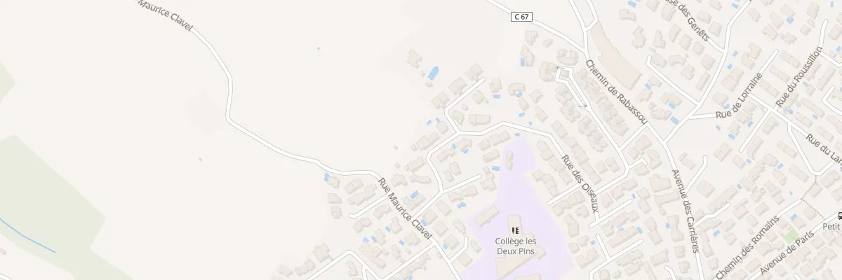 Plan du 40 Rue des Oiseaux à Frontignan