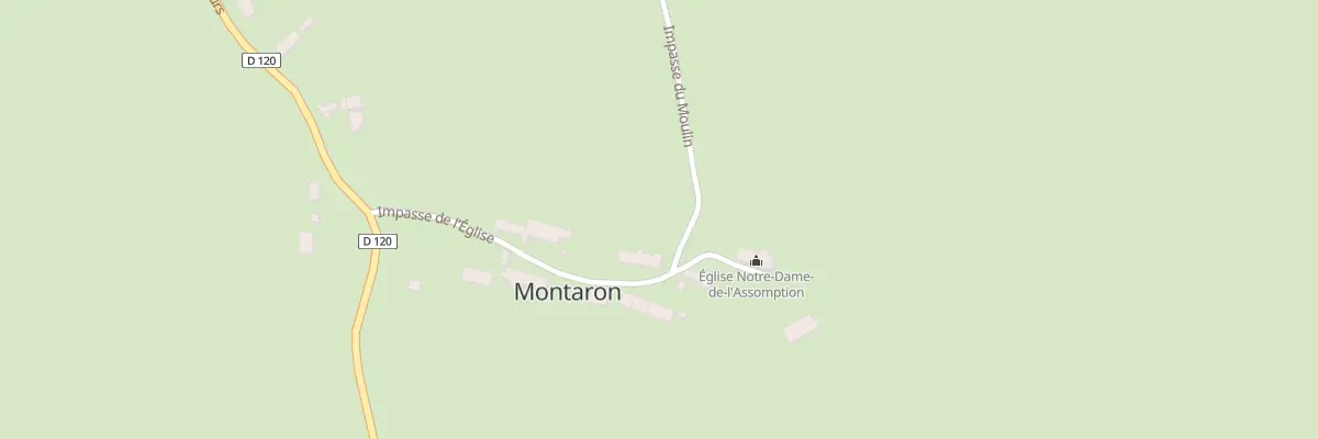 Plan du 7 Imp de l’Église à Montaron