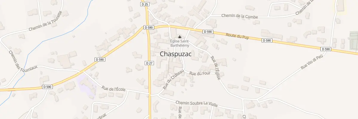 Plan du 12 Pl de l’Eglise à Chaspuzac