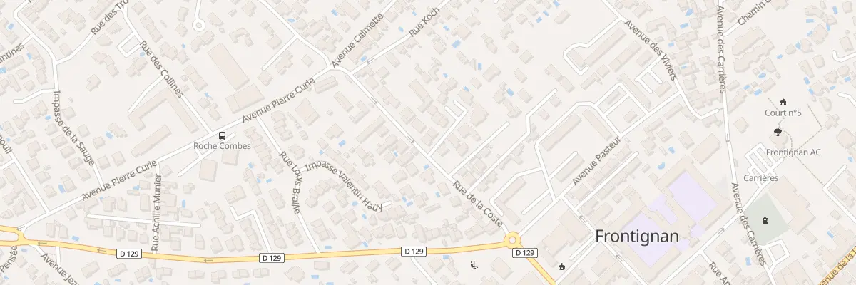 Plan du 22 Rue de la Coste à Frontignan